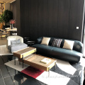 Salon de style moderne ensemble de canapés en cuir authentiques